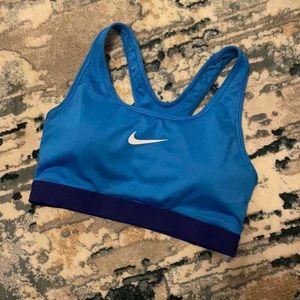 Blue Nike Racerback Dri-Fit Bra Size XS
